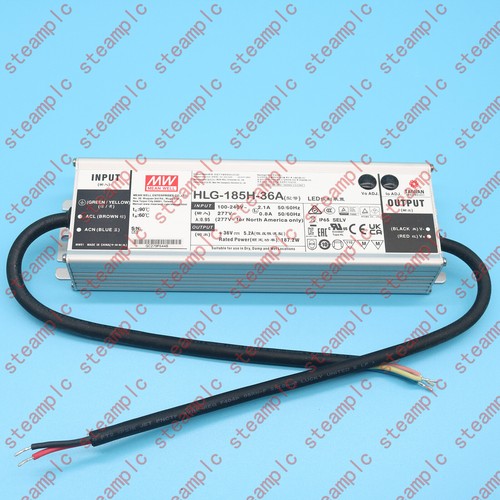 MEAN WELL HLG-185H-36A 36V 5.2A power supply free Shipping