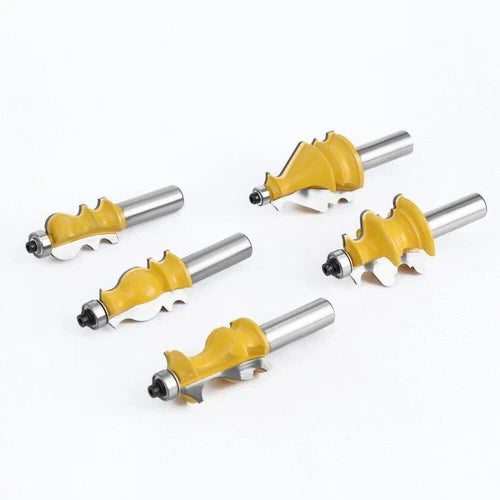 Shank Architectural Molding Router Bit Profile Edge Cutter Set 1/4" 1/2" 8mm