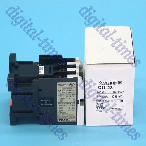 TECO CU-23 CU23 220VAC AC Contactor Quality assurance#LJ
