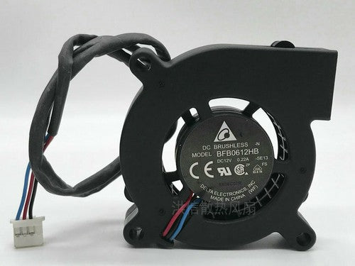1 PCS DELTA Fan BFB0612HB DC 12V 0.22A 6015 6CM 3 Pin