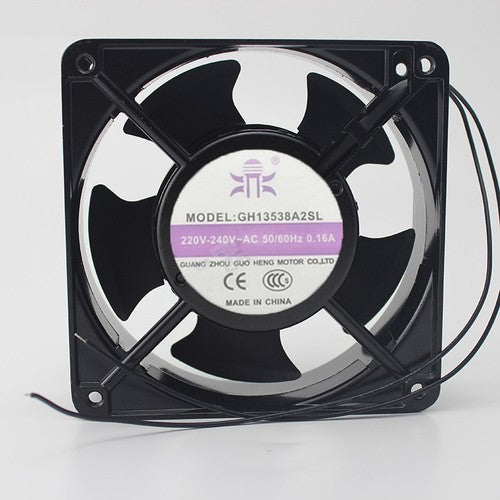 1 PCS GUO HENG FAN GH13538A2SL 220V.240V 0.16A 13538 13.5CM 2 WIRE