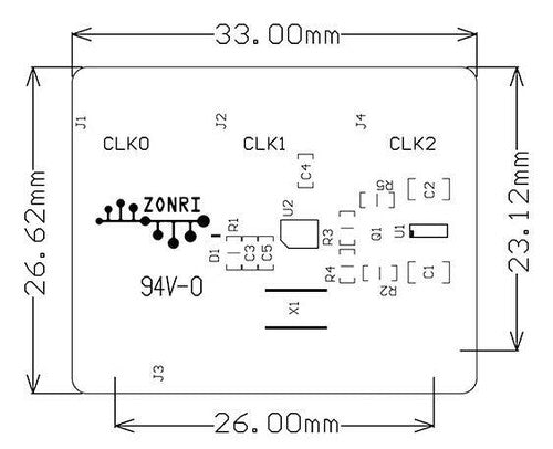 Si5351A Clock Breakout Module 3 Channel I2C Signal Generator 8KHz-160MHz /w Box