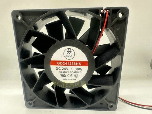 1 PCS GULF Fan GD241238HS DC24V 9.36W 12038 12CM 2 Wire cooling fan