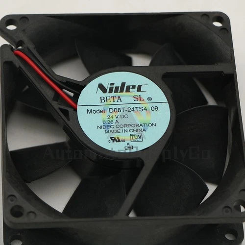 1PC  2wire D08T-24TS4 09 Double ball cooling fan 24V 0.26A 80X80X25MM