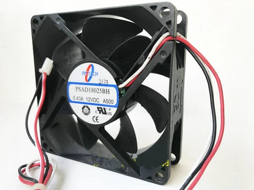 1PC DC12V 0.43A 8CM Double Ball cooling fan 3pin   PSAD18025BH A500 80*80*25MM