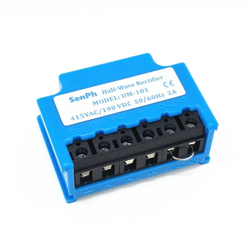 half-wave rectifier module- UM-101 input: 0~415VAC output: 0~190VDC 50/60Hz 2A
