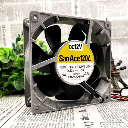 Sanyo 12V 1.9A 9GL1212V1J04 12038 12CM high air volume aluminum frame fan