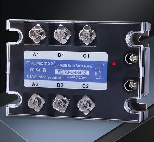FULRD Three-phase Solid State Relay FDR3-D4840Z 40A DC-AC 24-480VAC 3-36VDC