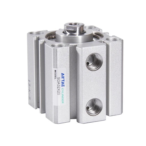 1PC  AirTAC SDA25X5/10/15/20/25/30/35/40/45/50 Thin Air Cylinder 5~50mm Stroke