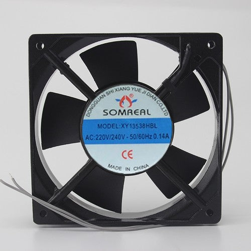 1 PCS SOMREAL Fan XY13538HBL AC 220V 0.14A 13.5CM 13538 2 WIRE