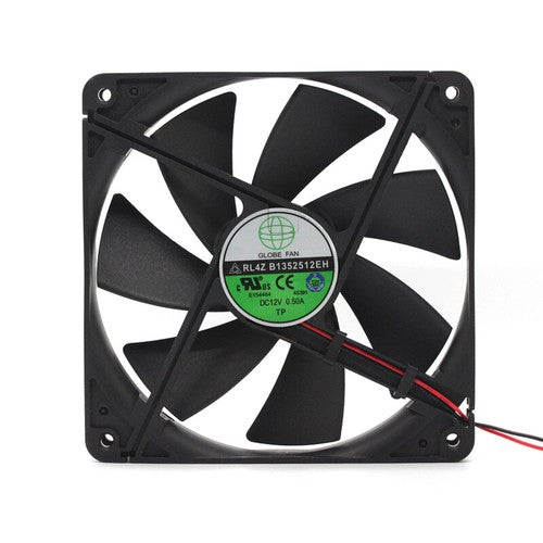 GLOBE FAN RL4Z B1352512EH 12V 0.5A 135*135*25MM 13.5CM 2Pin Cooling Fan