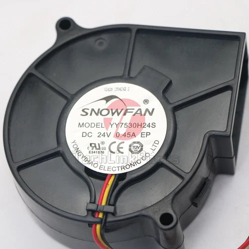 1PCS  Fan turbofan blower 3-wire cooling fan  YY7530H24S DC24V 0.45A