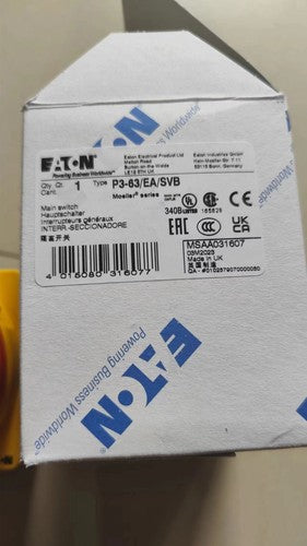 1 pcs EATON/MOELLER P3-63 Load isolation switch P3-63/EA/SVB 63A