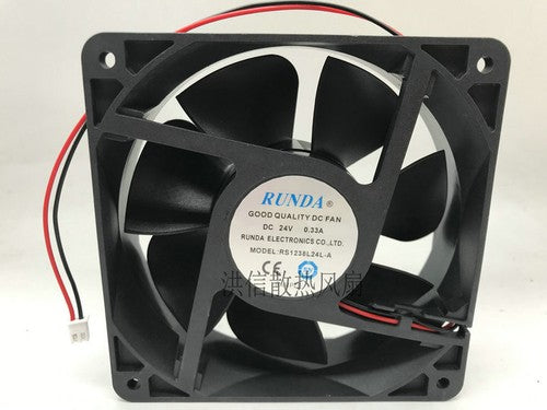 1 PCS RUNDA Fan RS1238L24L-A DC 24V 0.33A 12038 12CM inverter cooling fan