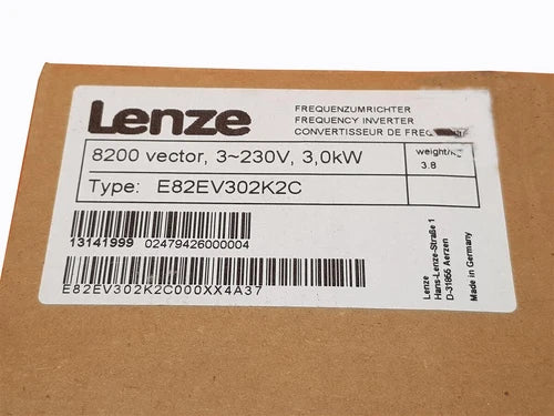 1 PC E82EV302K2C  LENZE E82EV302_2C Inverter 8200 vector 3.0kW E82EV302-2C