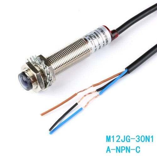 M12 Laser Photoelectric Switch M12JG-30N1 DC 20 meters Distance Normally Closed