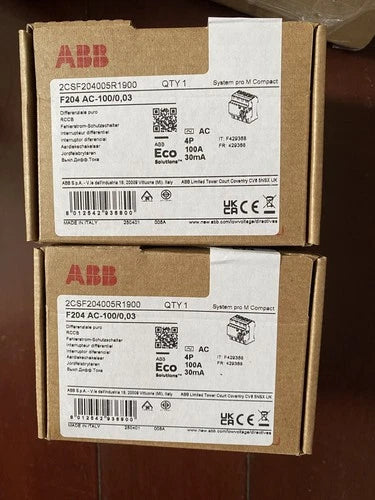 1pc  Operating circuit breakers 2CSF204005R1900 F204 AC-100/0.03