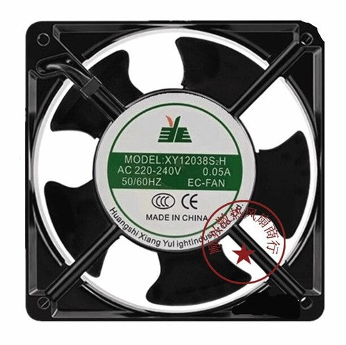 1 PCS Axial fan model XY12038S2H AC220-240V 12CM 12038 2 wire cooling fan