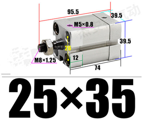 1pc ADN25*35-A-P-A cylinder internal thread cylinder