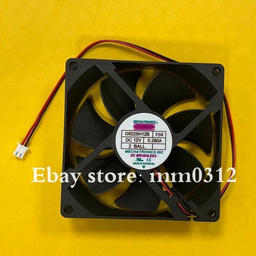1X  2-wire ball cooling fan G9225H12B FSR 9225 DC12V 0.28A 92*92*25MM