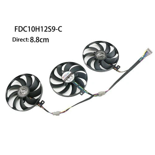 1PC SUPER / Ti Fan Replacement 7Pin FDC10H12S9-C -  STRIX RTX 2070 2080