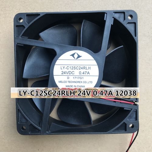 Mitsubishi LY-C12SC24RLH 24V 0.47A 12038 2-pin industrial computer inverter fan