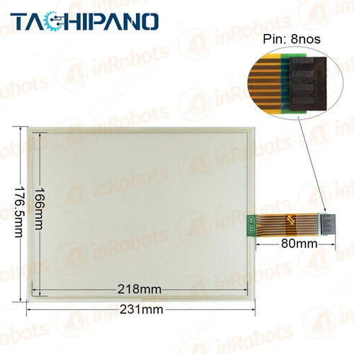 1SET for 2711P-RDT10C Panel Glass Digitizer with Protective Film- Touch Screen