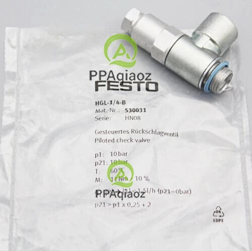1PC  FESTO HGL-1/4-B 530031 Check Valve Free Shipping HGL14B