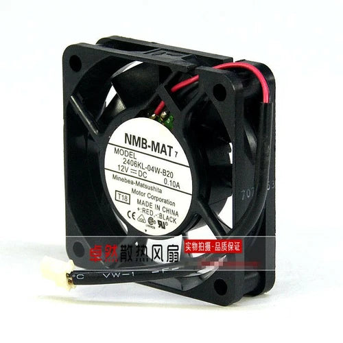 1PC   2-wire silent cooling fan   2406KL-04W-B20 6CM 12V 0.10A