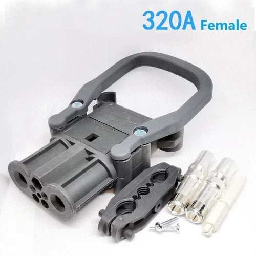 1PC female   and  Linde 320A 95mm forklift connector male