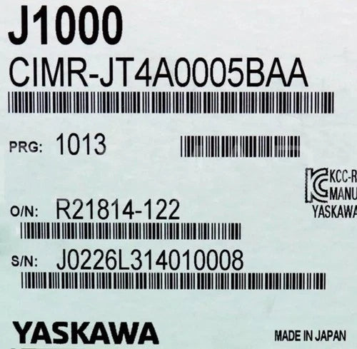 CIMR-JT4A0005BAA  Yaskawa CIMRJT4A0005BAA Inverter