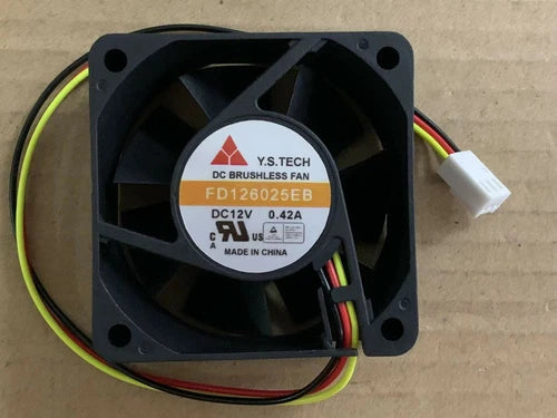 1PC Double Ball Fan 3 Line 60*25MM   FD126025EB 12V 0.42A