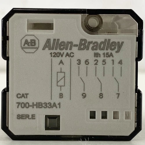 1PC Bulletin 700 Relay SER E 15A 120VAC   700-HB33A1
