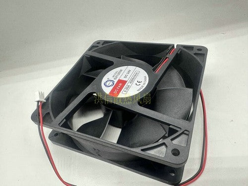 1 PCS MXFJ Fan MODEL GX12038 DC24V 0.50A 12038 12CM 2 Wire cooling fan