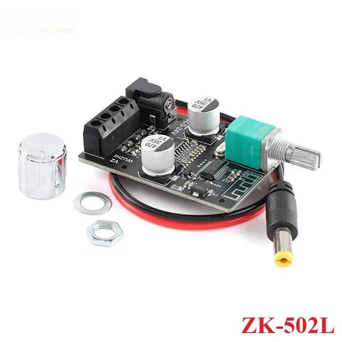 1X Mini BLE 5.0 Digital Power Amplifier Board Module DC 5-24V 50W ZK-502L