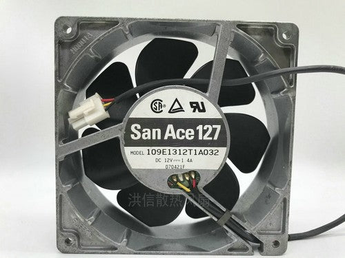 1 PCS SANYO Fan 109E1312T1A032 DC 12V 1.4A 12738 13CM 3 Pin
