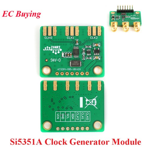 Si5351A Clock Breakout Module 3 Channel I2C Signal Generator 8KHz-160MHz /w Box