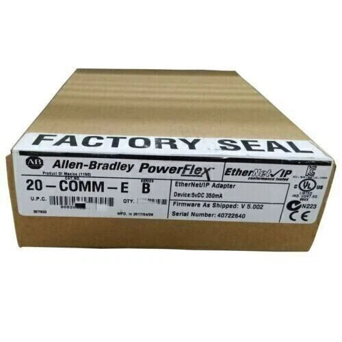 Factory Sealed Allen-Bradley 20-COMM-E SER B Ethernet/IP Adapter #P