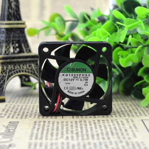 1PC For   2pin silent cooling fan  KD1205PHS3 50mm 12V 0.7W 5CM 5015
