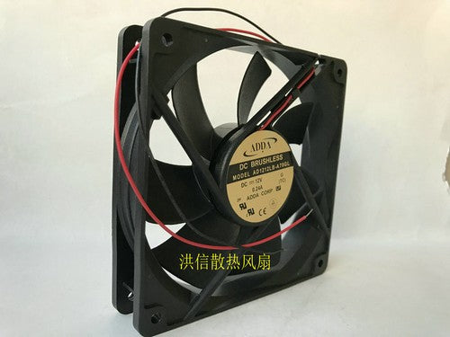 1 PCS ADDA Fan AD1212LB-A70GL DC 12V 0.24A 12CM 12025 2 Wire