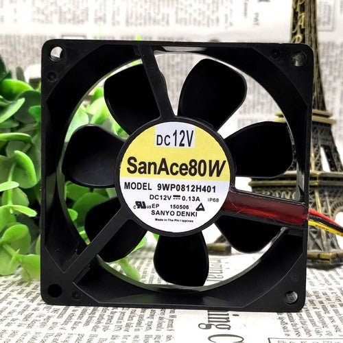 One For SANYO  9WP0812H401 DC 12V case axial cooling fan Free Shipping