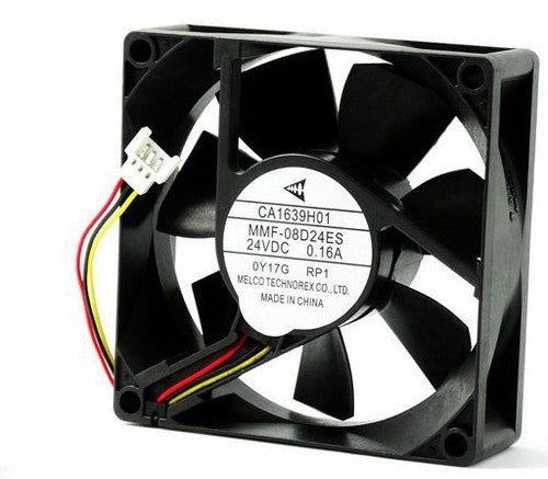 Mitsubishi MMF-08D24ES-RP1 24V 0.16A 8025 three-wire inverter cooling fan