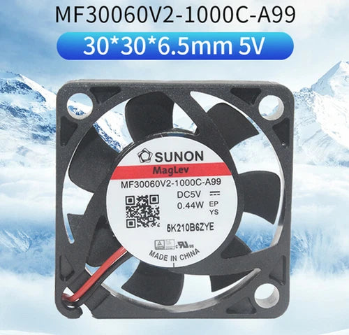1PC  Ultra-thin Silent Fan  MF30060V2-1000C-A99 DC5V 0.44W 3006