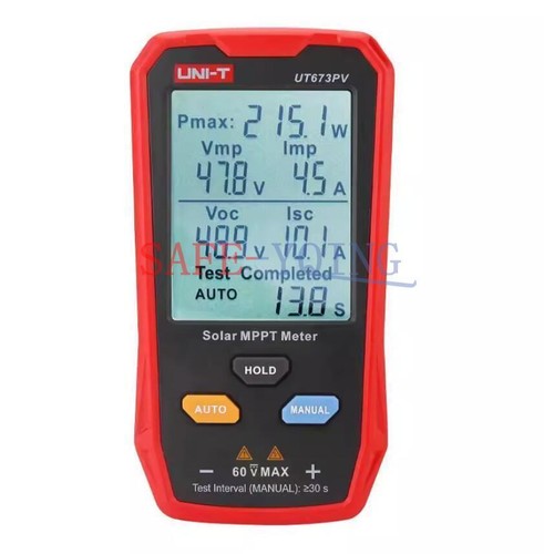 ONE  UNI-T UT673PV Automatic Measurement Solar Detector