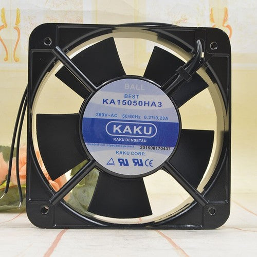 1 PCS KAKU Fan KA15050HA3 AC380V 150*150*50MM 2 wire Aluminum frame fan