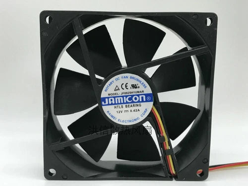 1 PCS  0.42A 9025 9CM 3 Pin   Fan JF0925H1UMAR DC12V