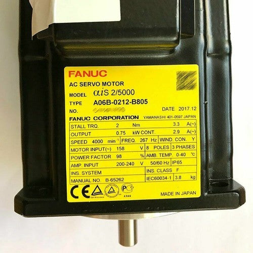 For FANUC A06B-0212-B805  servo motor Free Shipping