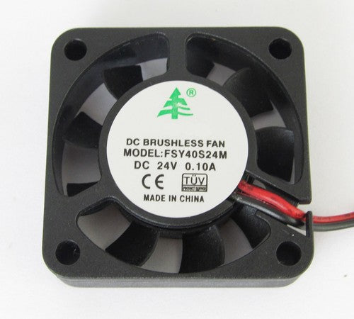 10 x DC brushless cooling fan 40x40x10mm 4010 9 blade 24V 0.1A 2-pin connector-
