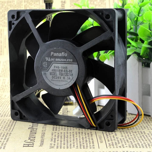 1PCS    cooling fan 3pin FBA12G24H 12CM 12038 24V 0.3A