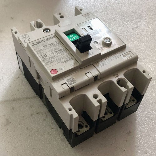 Mitsubishi IN BOX Circuit Breaker NV125-CV NV125-CV 3P 80A One year warranty